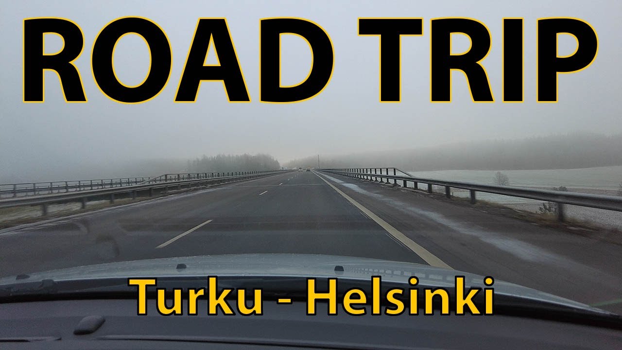 RSP Road Trip Finland Turku Helsinki National road 1 / E18, 4K UHD