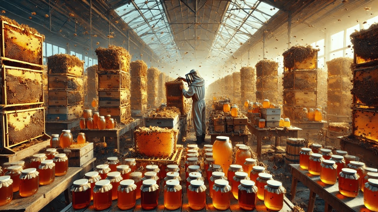 How Honey is Made 🐝 | Inside a Modern Honey Factory | Honey Production Process