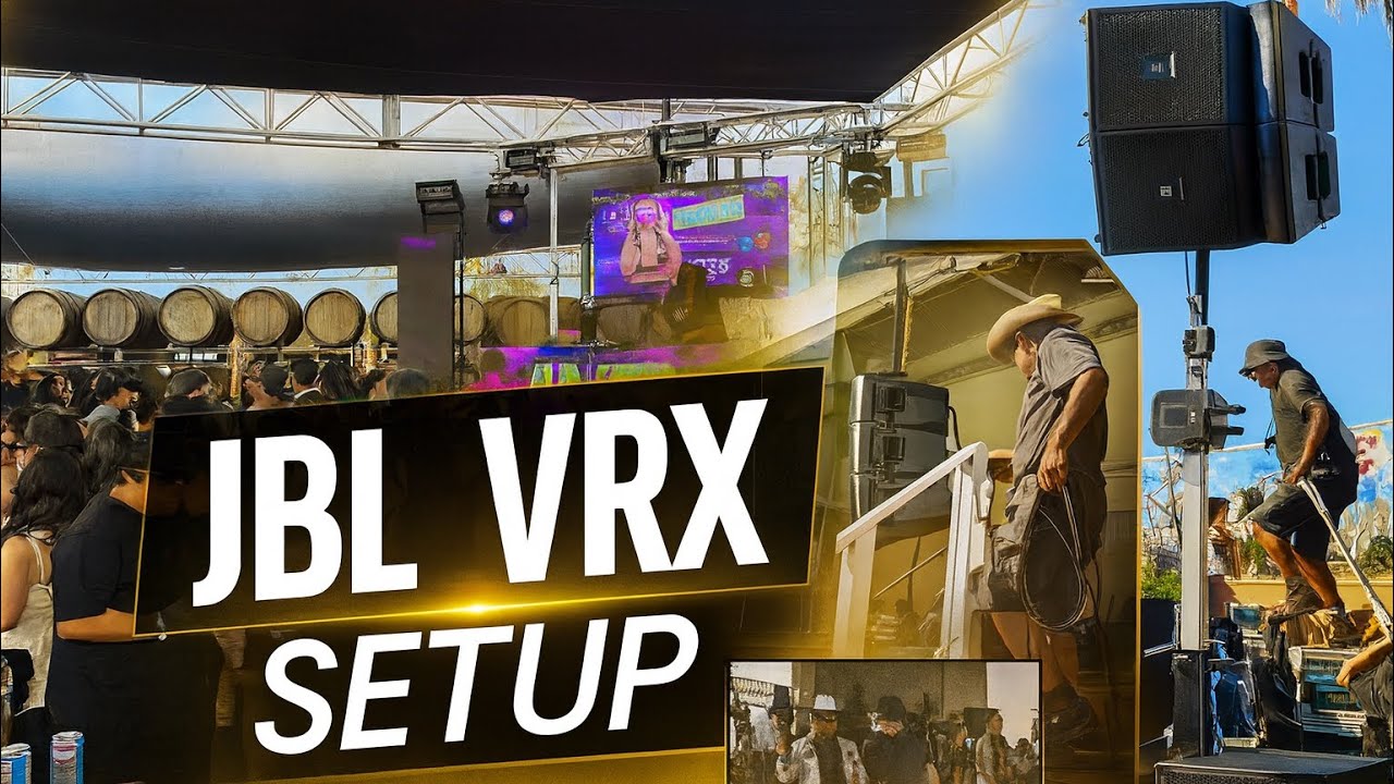 Instalando El Equipo JBL VRX Setup en Fresno, CA para YAYA MUSIC FEST 2025 