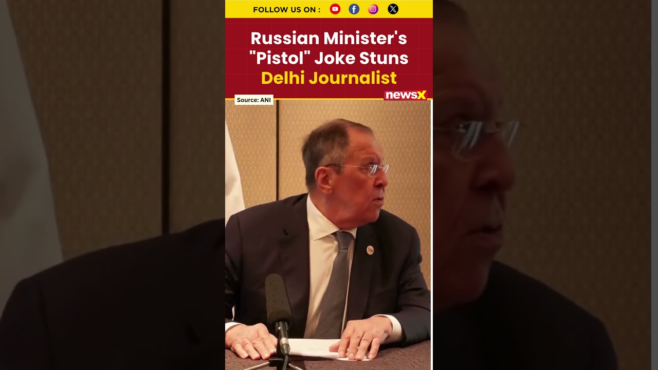 Sergey Lavrov Loses Patience with Buzzing Phone During High-Stakes Delhi Briefing | NewsX