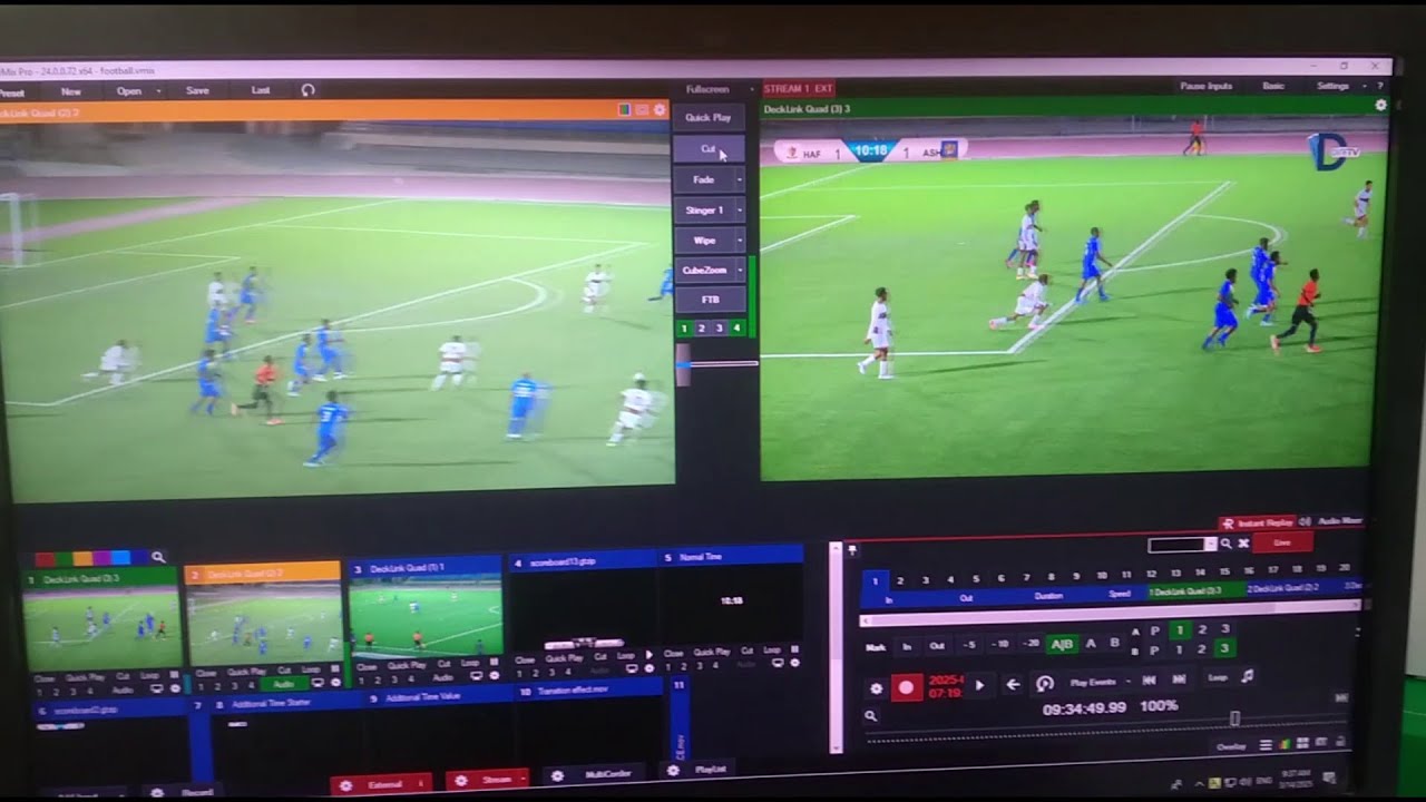 Vmix Live Football Match | Vmix Replay | Vmix Live Stream |  DeckLink Quad 2