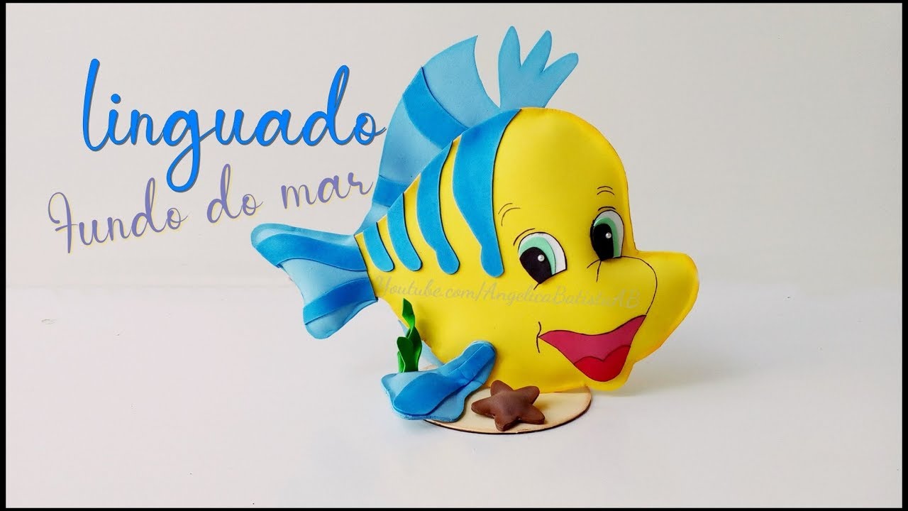 Como fazer o 🐠 Linguado peixe do filme a pequena sereia