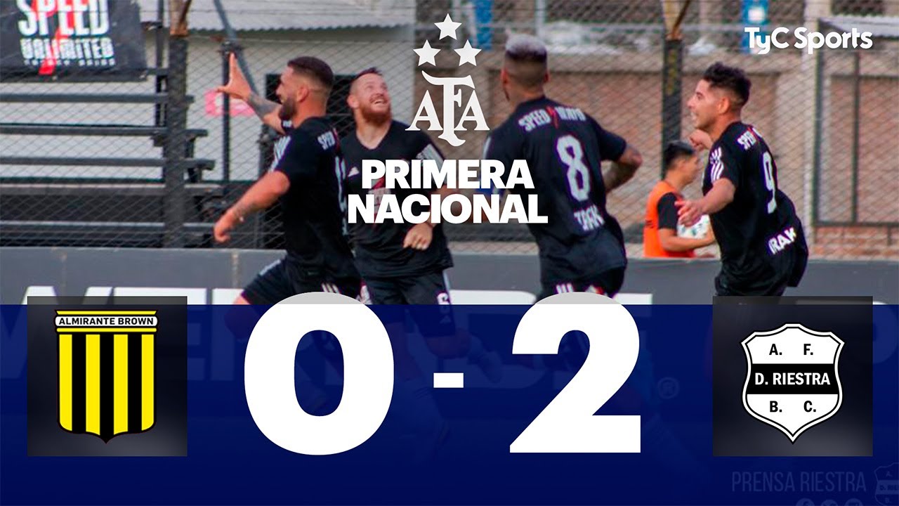 Almirante Brown 0-2 Deportivo Riestra | Primera Nacional | Reducido &ndash; Semifinales (Vuelta)