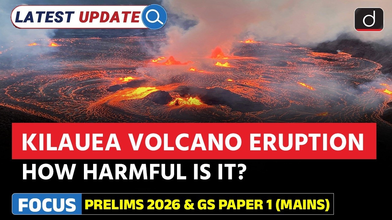 Kilauea Volcano Eruption Explained | Latest Update | Drishti IAS English