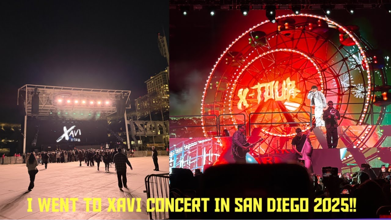 I WENT TO XAVI CONCERT IN SAN DIEGO AT GALLAGHER SQUARE PETCO PARK VLOGS X - TOUR 2025!!