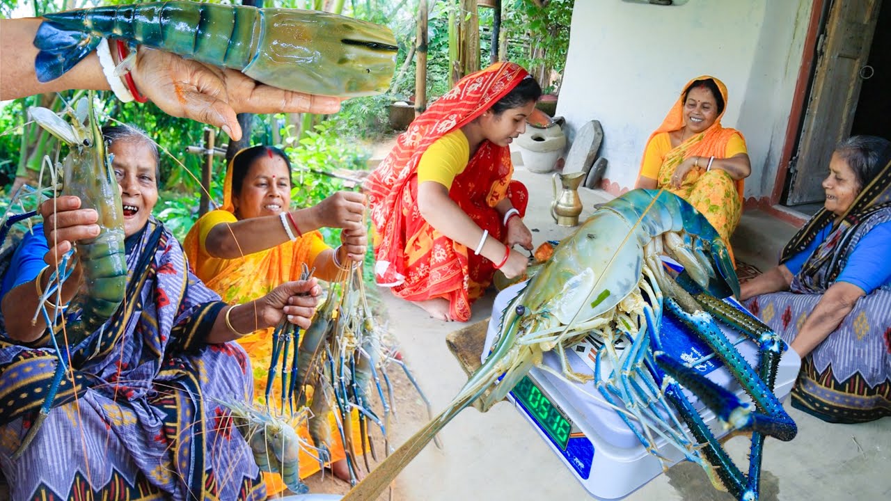 প্রথমবার এত বড় গলদা চিংড়ি আমাদের বাড়িতে রান্না হলো | Prawn Curry |