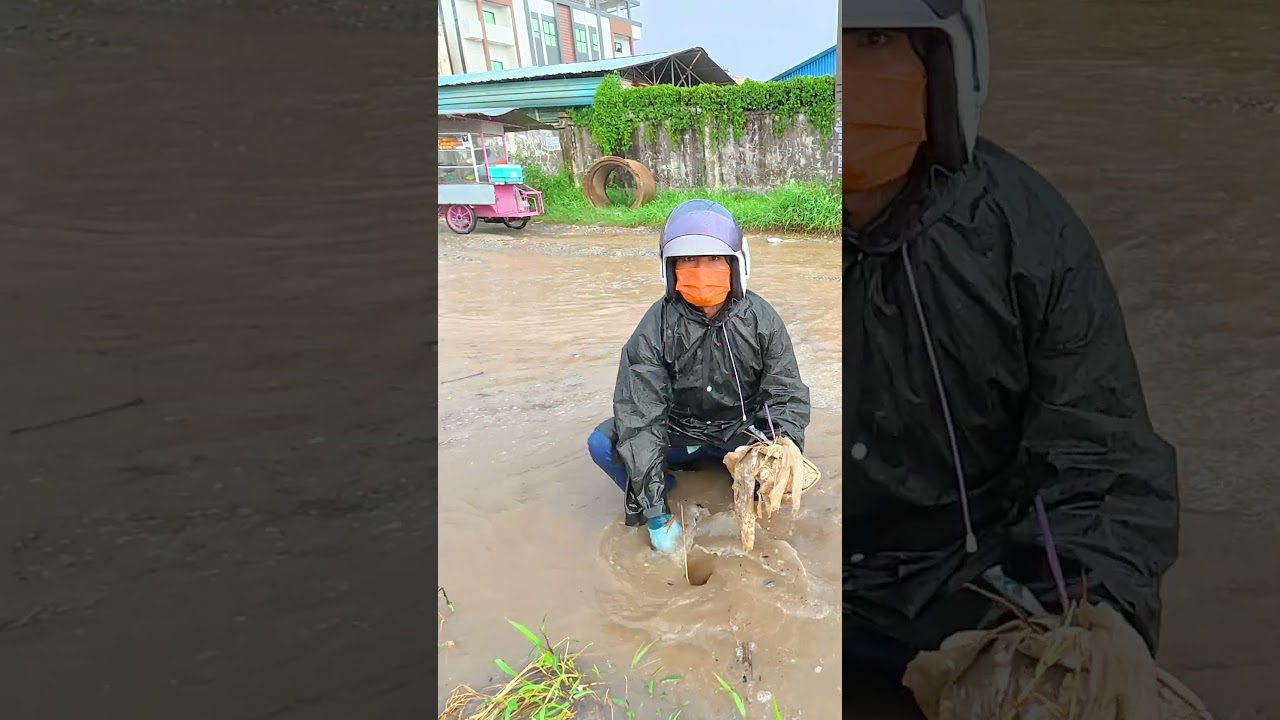 Huge Drain Blockage Removed Reveals a Massive Whirlpool!  #satisfying #flood #flooding