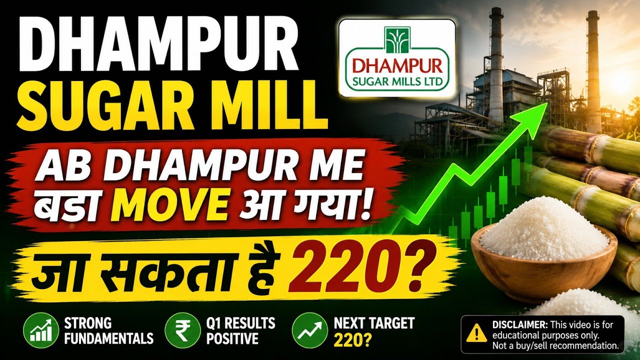 Major Breakout in Dhampur Sugar! Is a ₹220 Target Possible? | Latest Chart Analysis | Long-term S...