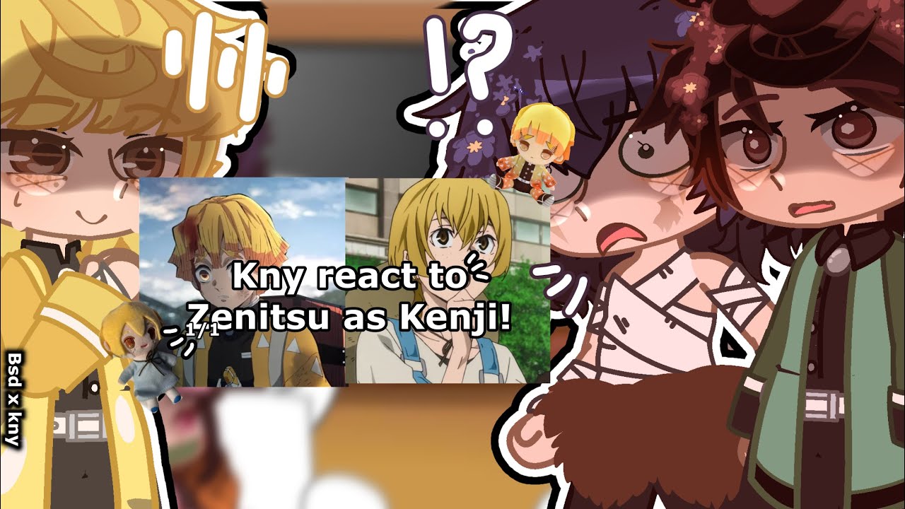 kamaboko squad + giyuu react to Zenitsu as Kenji Miyazawa || kny x bsd || tws in desc || gcrv ||