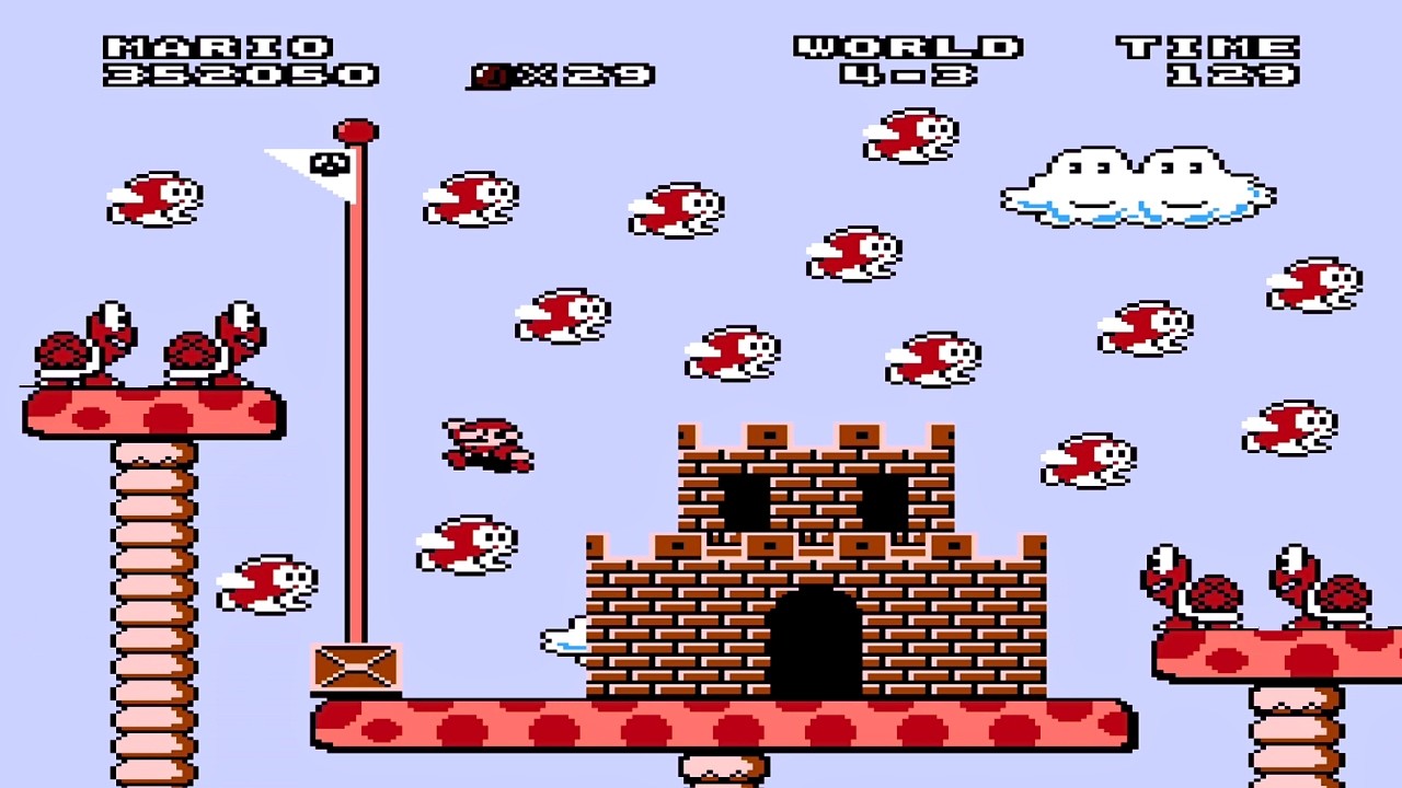 Mario Evolution World 4! Nes Super Mario Bros Walkthrough
