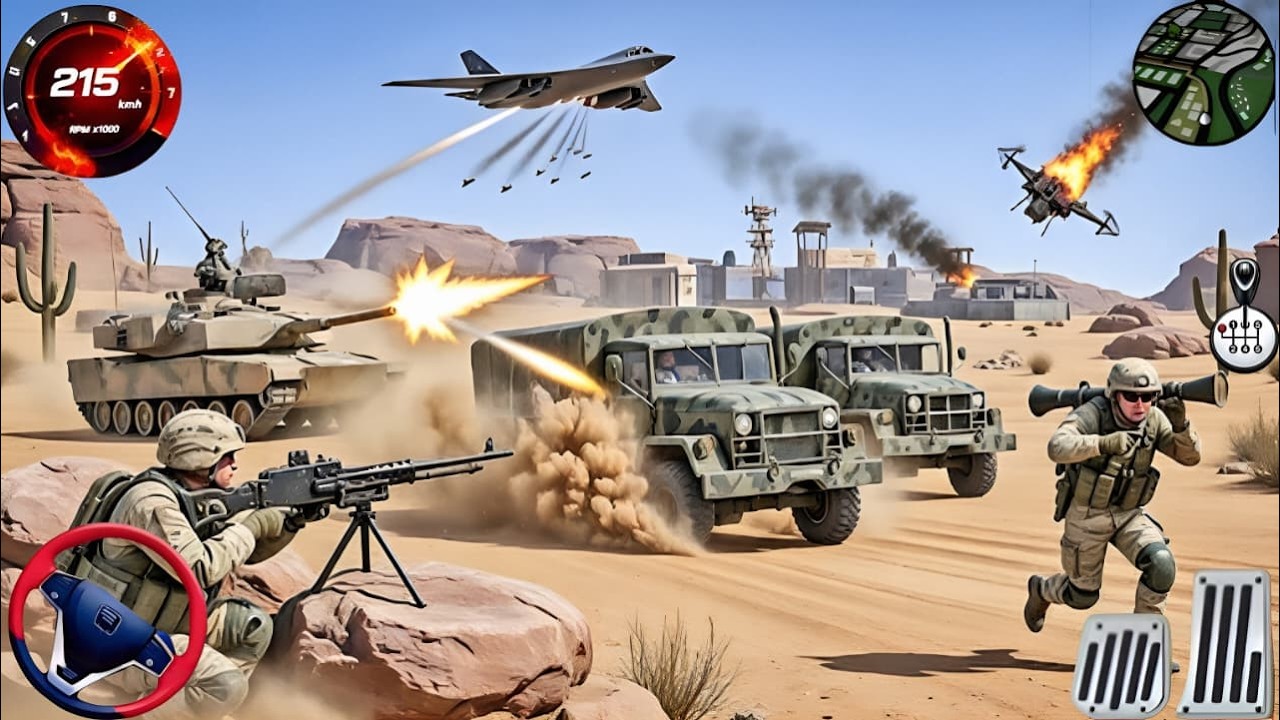 Army Truck Driving Cargo Games - US Offroad Army Truck Driving 3D 2025 - Android Gameplay