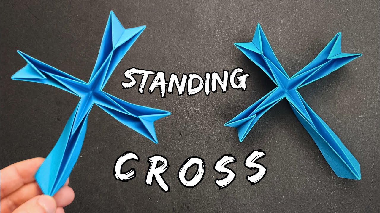 Origami Standing Cross | How to fold a paper cross