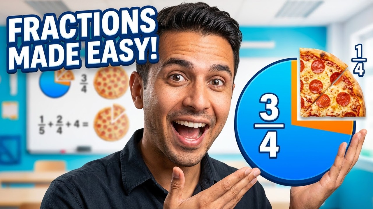 Fractions Made EASY with Pie Charts!