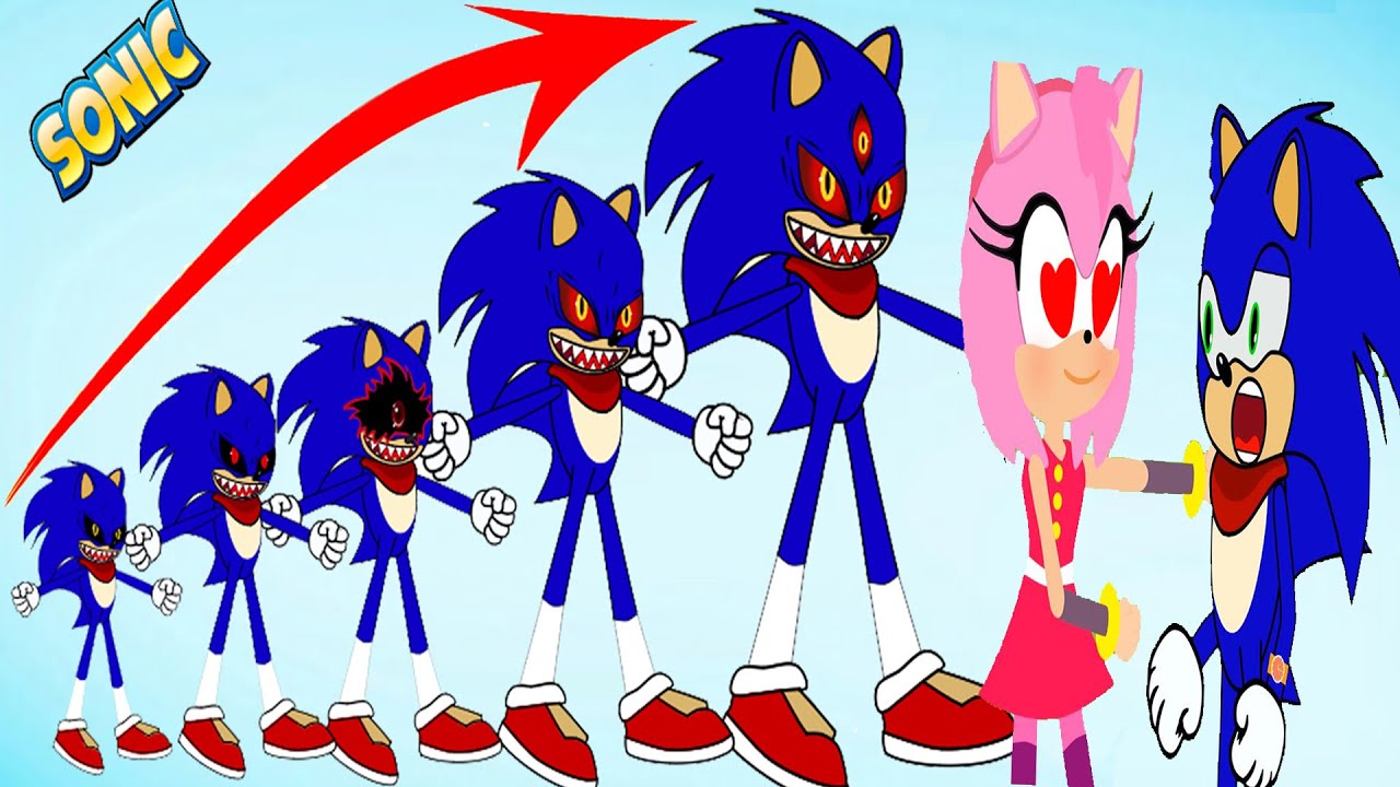 Cartoon Sonic EXE Growing Up Compilation in Prison - Sonic The Hedgehog 2021 TZL Games