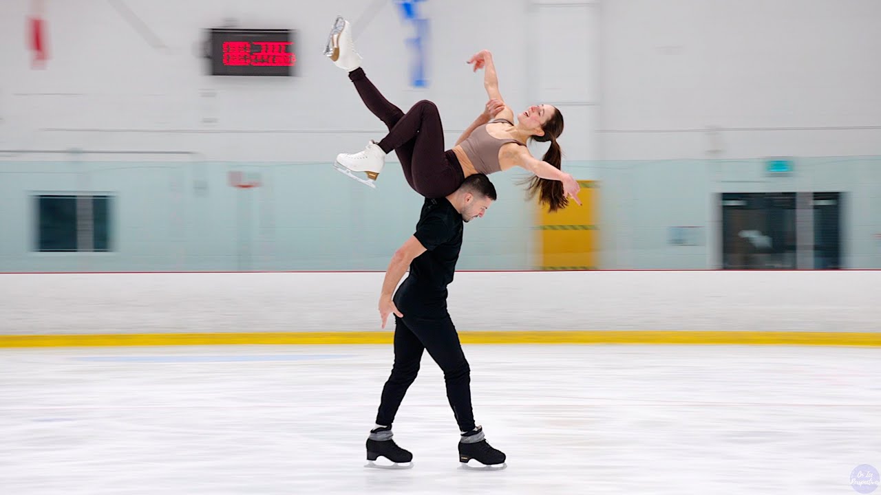 'Halo' - Lilah Fear & Lewis Gibson from Great Britain practice their Beyonc&eacute; 2025 Free Dance