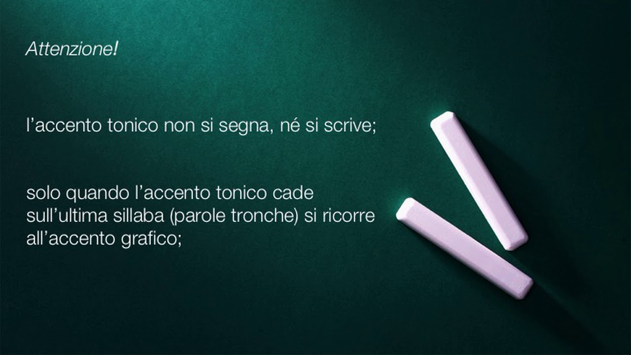 Riassunti di Grammatica Italiana. L'accento tonico, dove cade?