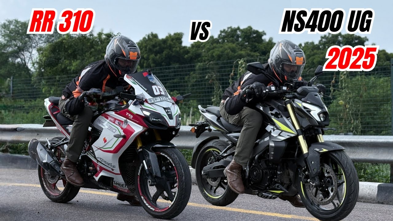 2025 NS400Z UG vs RR310 Performance Test