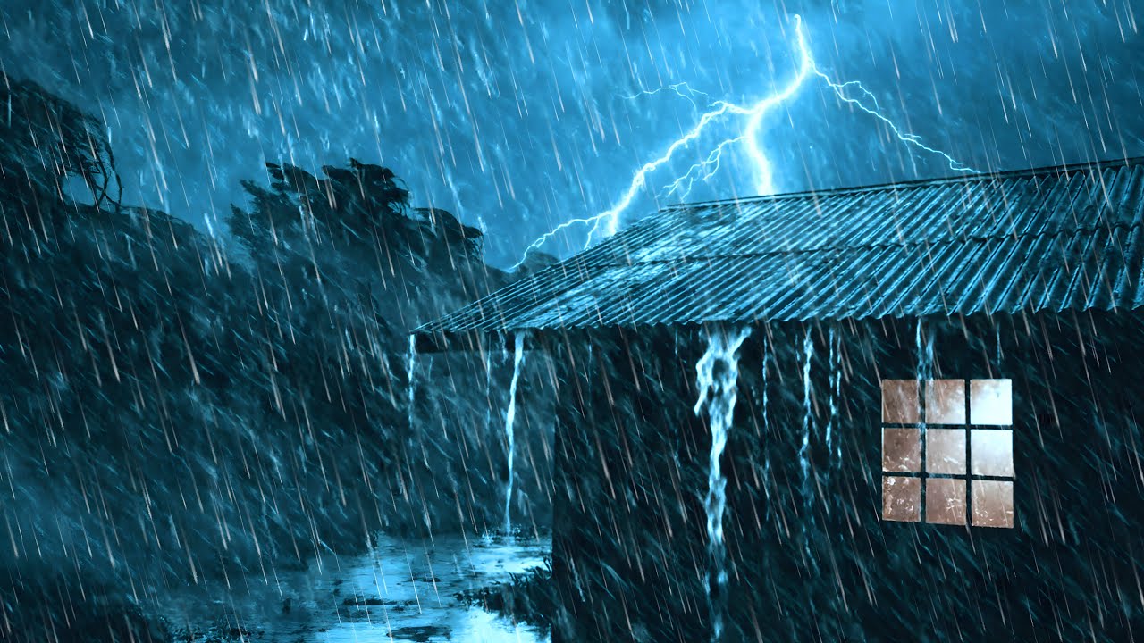 Fall Asleep FAST Tonight 😴 Heavy Rain & Loud Thunder on Tin Roof #78