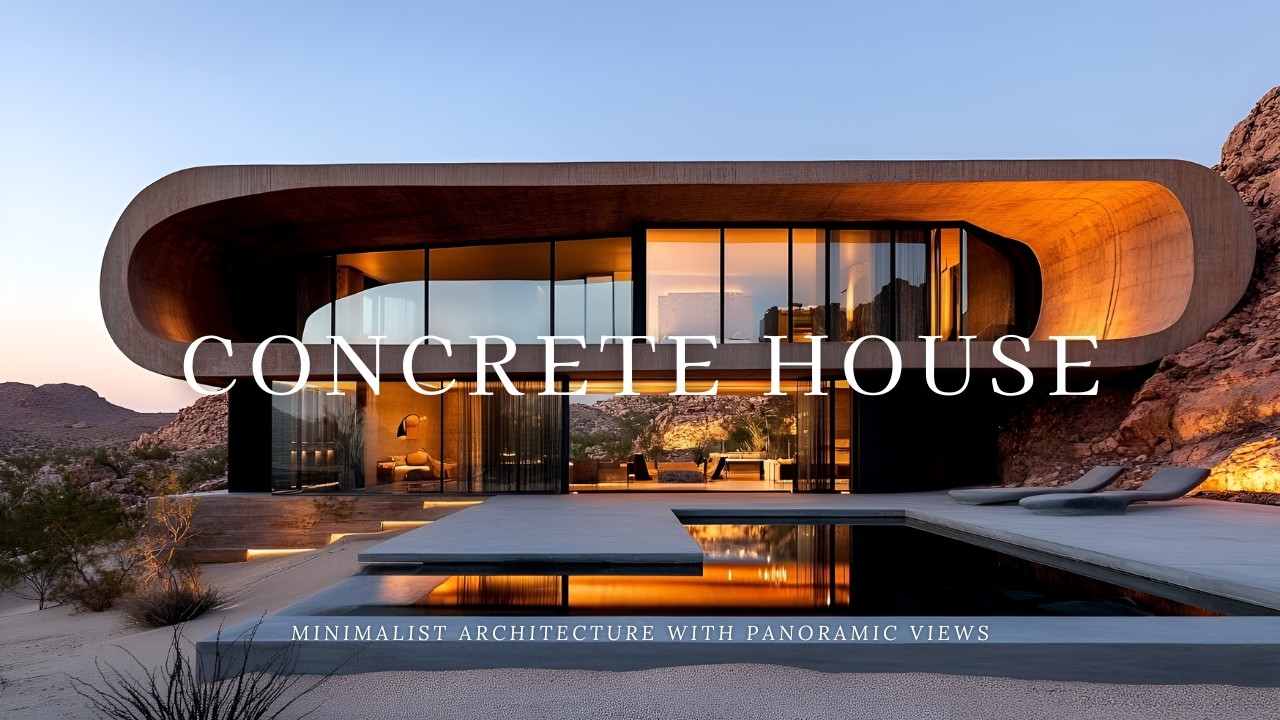 Beyond the Frame: Minimalist Concrete House with Panoramic Views