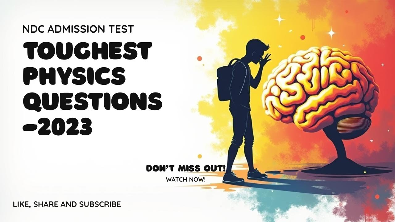 Only 1% Can Solve This! NDC 2023 Toughest Physics Question Explained Step-by-Step 🔥
