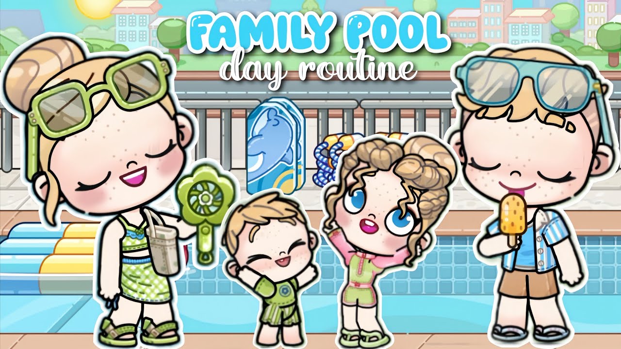 Family Pool Day 🌊☀️ | Avatar World | Pazu