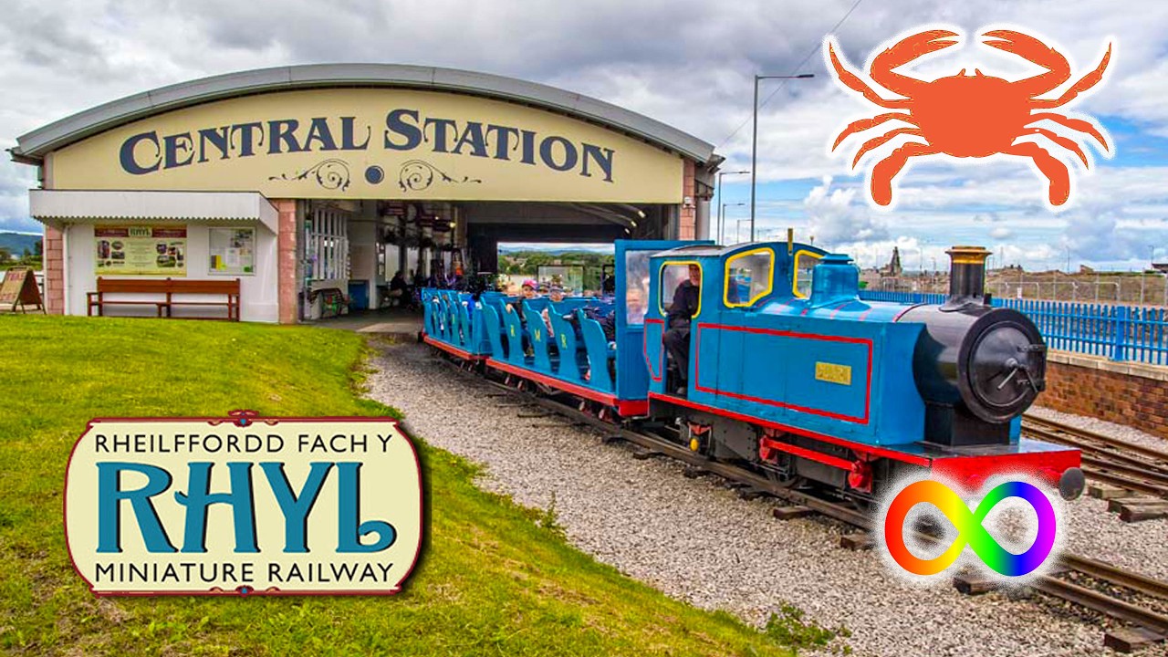 Rhyl Miniature Railway and Crabbing at Marine Lake | Nice Attraction for Kids