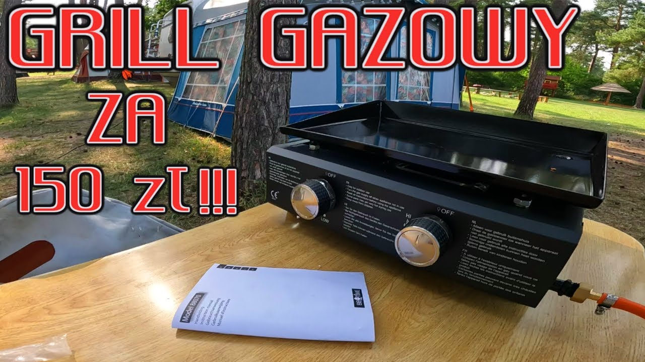 GRILL GAZOWY BBQ TIME DO KAMPERA, PRZYCZEPY KEMPINGOWEJ - BOGUSZE LEŚNA POLANA