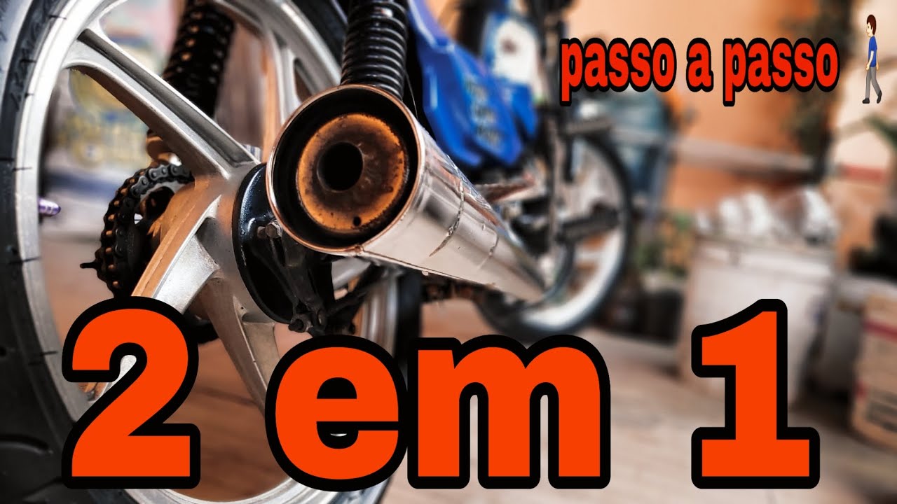 Como fazer escapamento 2 em 1 passo a passo