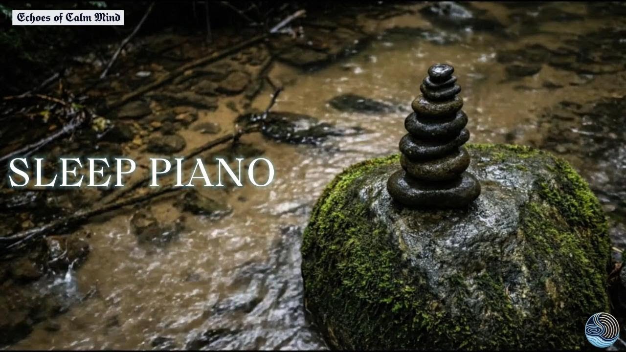 2 Hours Deep Sleep Piano – Soft Rain & Flowing Stream Sounds