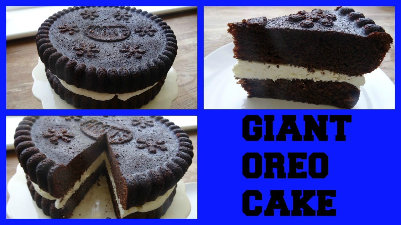 Giant Oreo Cake  . . . (how to make)