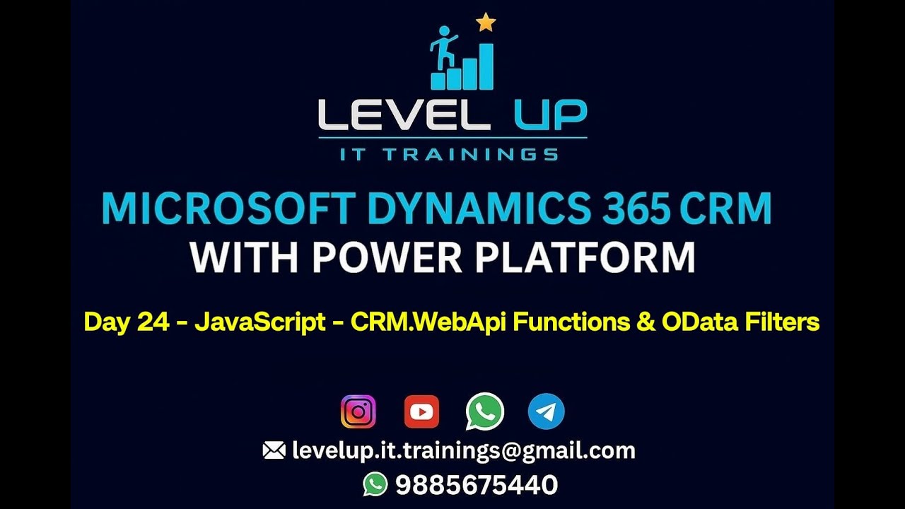 Day 24 - Javascript - Xrm WebApi Functions & OData Filters in D365 CRM
