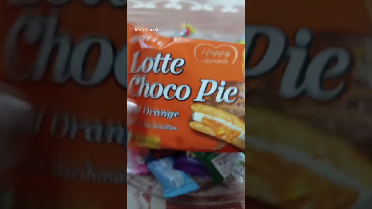 Lotte Choco Pie Real Orange #shorts #ytshorts