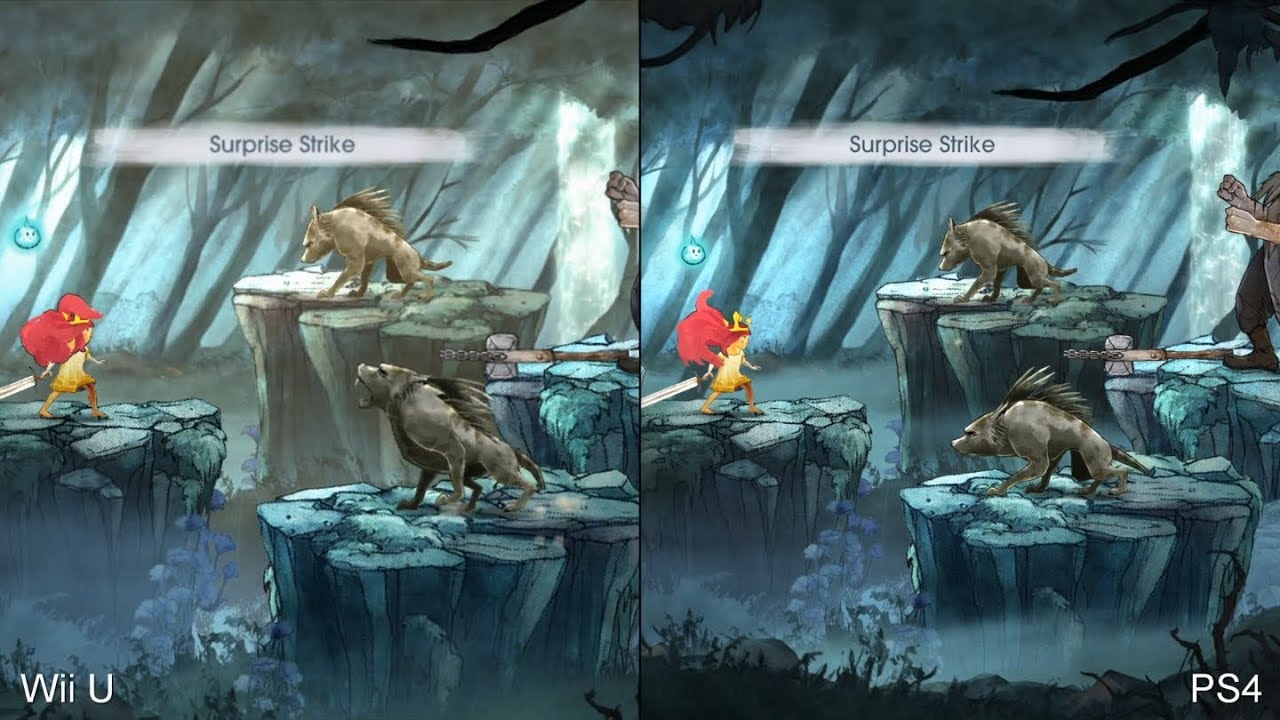 Child of Light Wii U vs PS4 comparison
