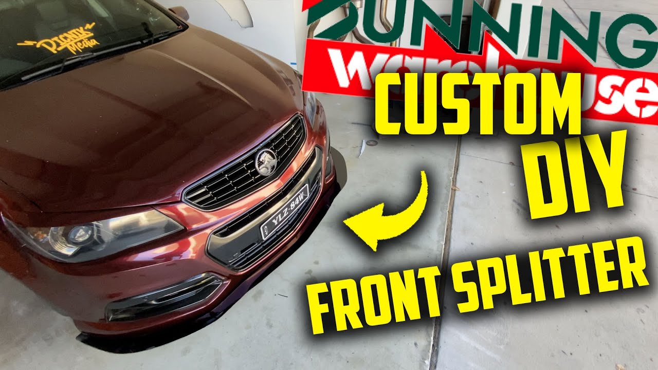 Custom Front Splitter From Bunnings For Less Than $120 - Tutorial