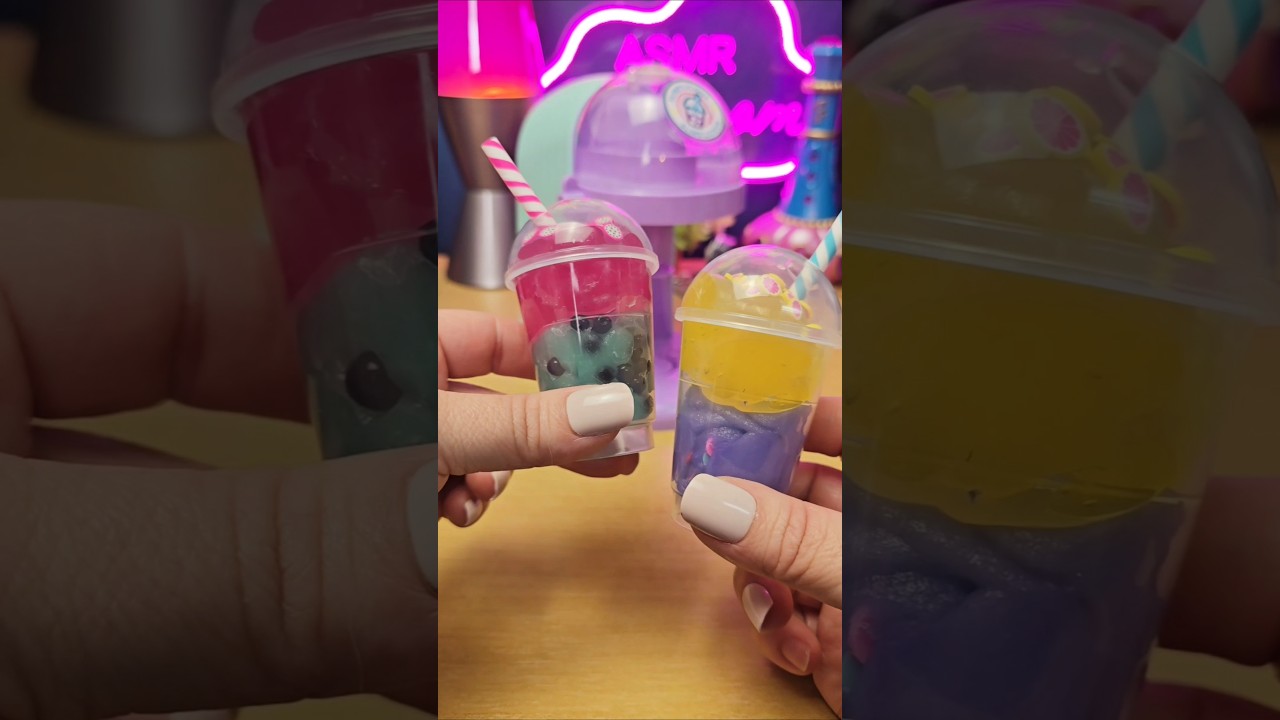 Slimelicious Slime'Spresso Machine#asmr #slime #diyslime #slimestation #canaltoys