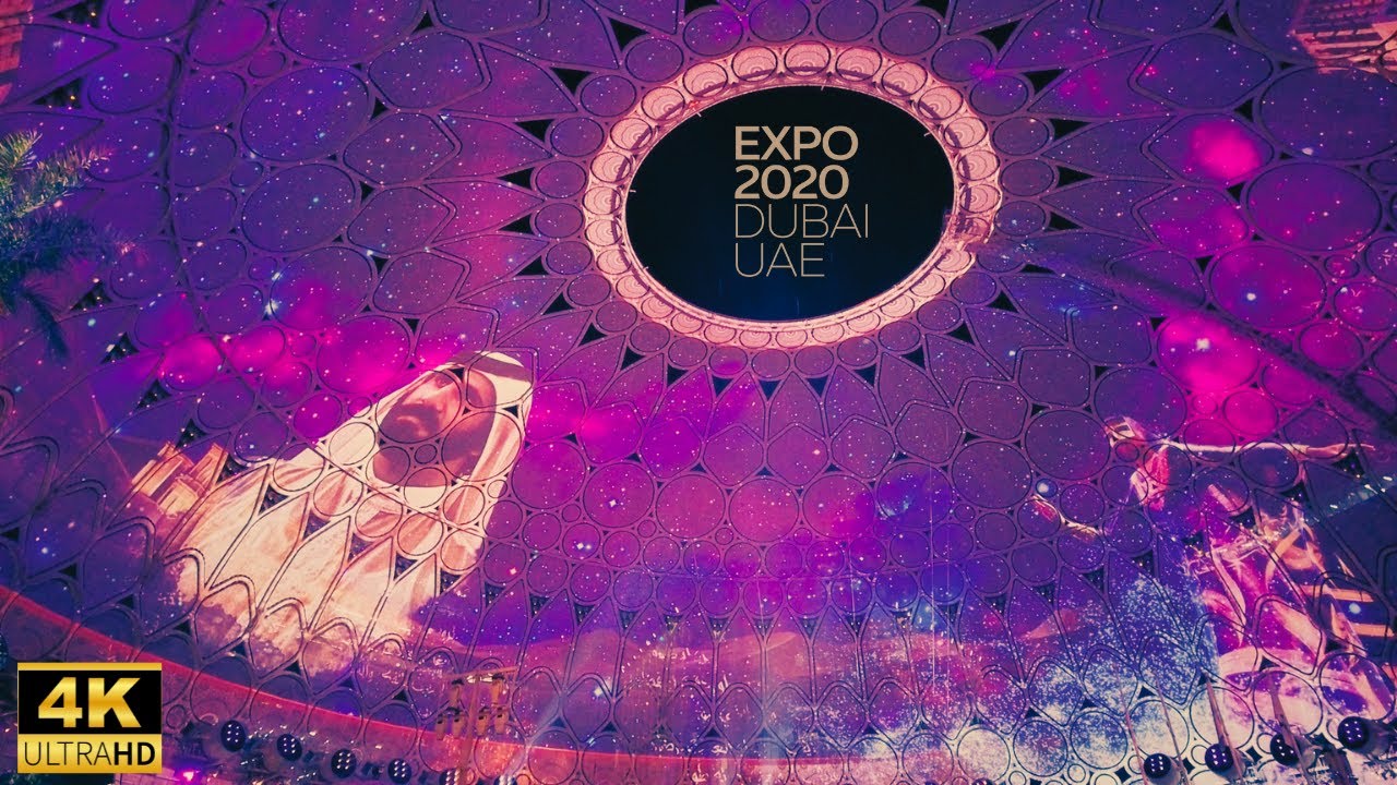 Al Wasl Plaza - Magical Laser And Light Show - EXPO 2020 - 4K