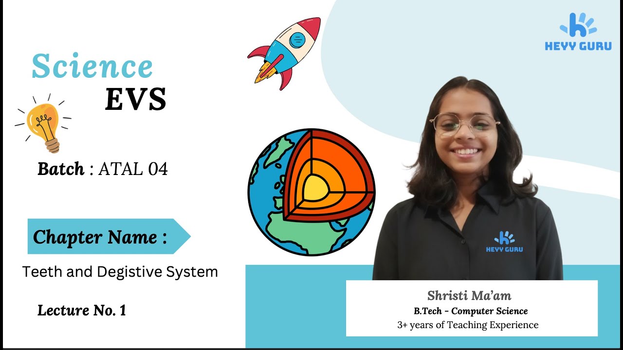 CLASS 4 - EVS - Teeth and Digestive system #heyyguru #evs #science