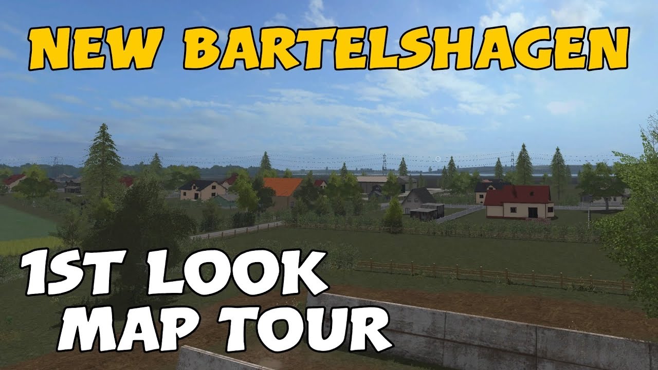 Let's Play Farming Simulator 17 PS4: New Bartelshagen, 1st Look Map Tour