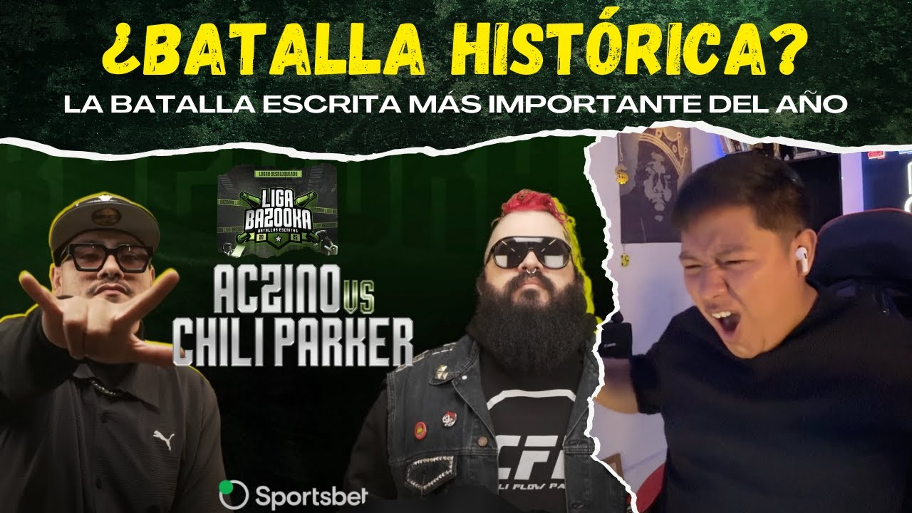 TAPGER reacciona a ACZINO vs CHILI PARKER en LIGA BAZOOKA