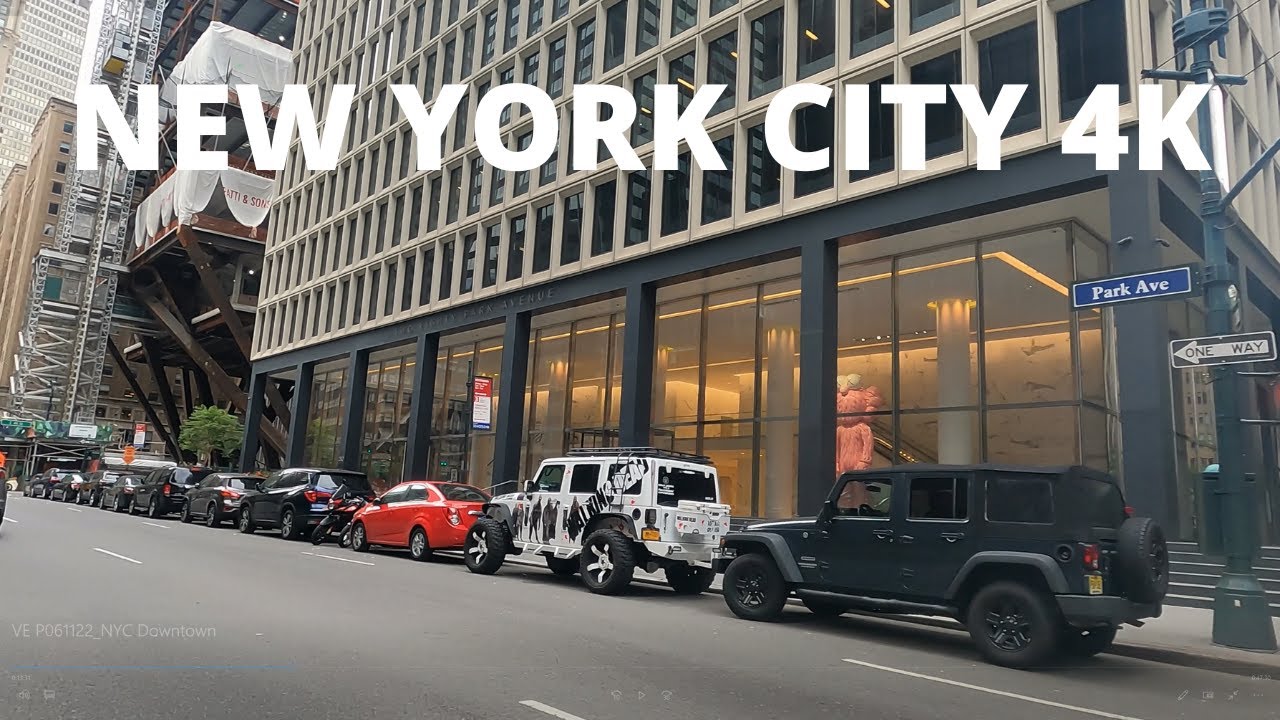 Manhattan New York City 4K - Driving Downtown