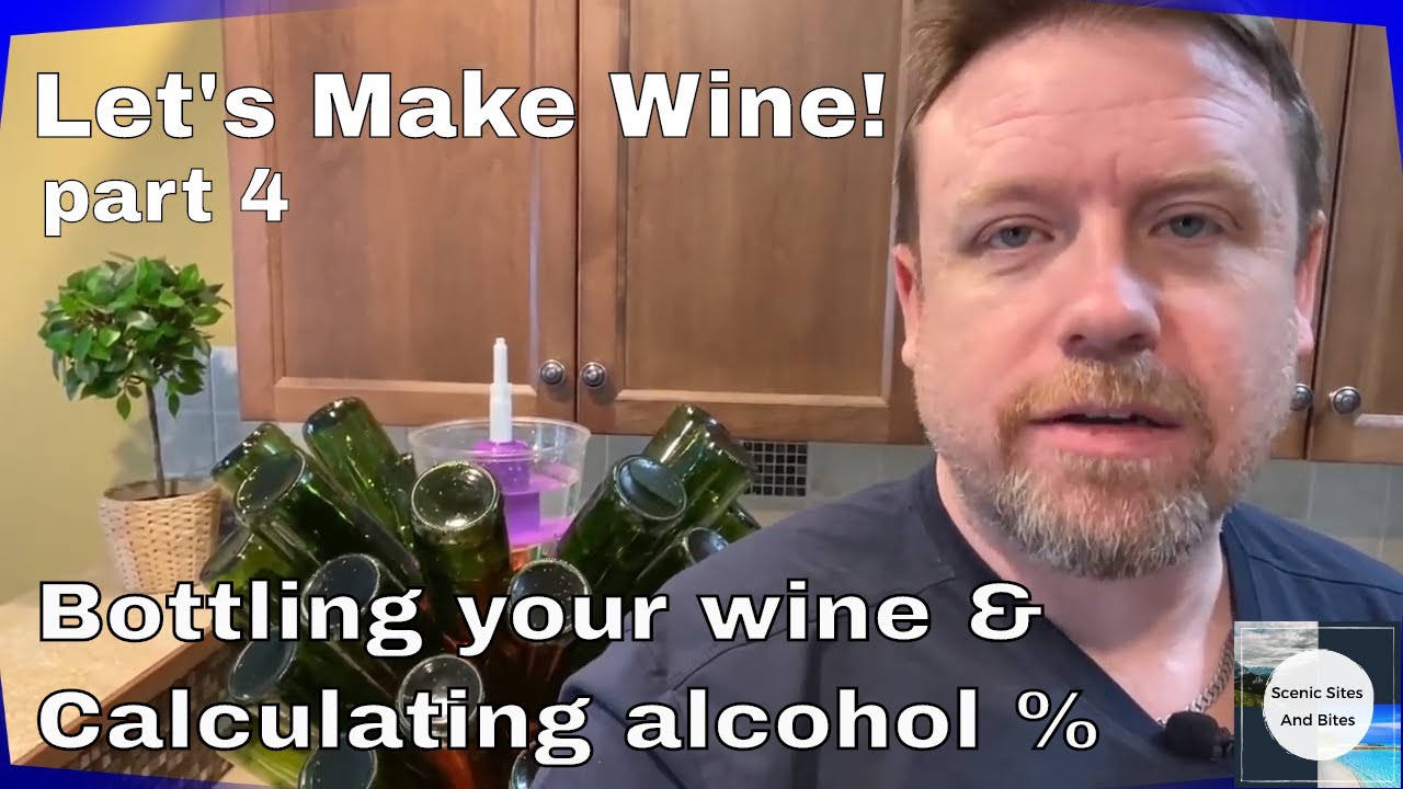 Let's make wine! pt. 4 - Winemaking for beginners. (Bottling & Calculating alcohol)