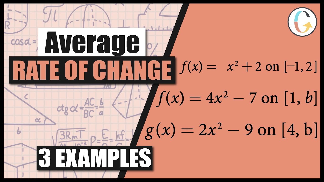Find the Average Rate of Change of Each Function on the Interval Specified