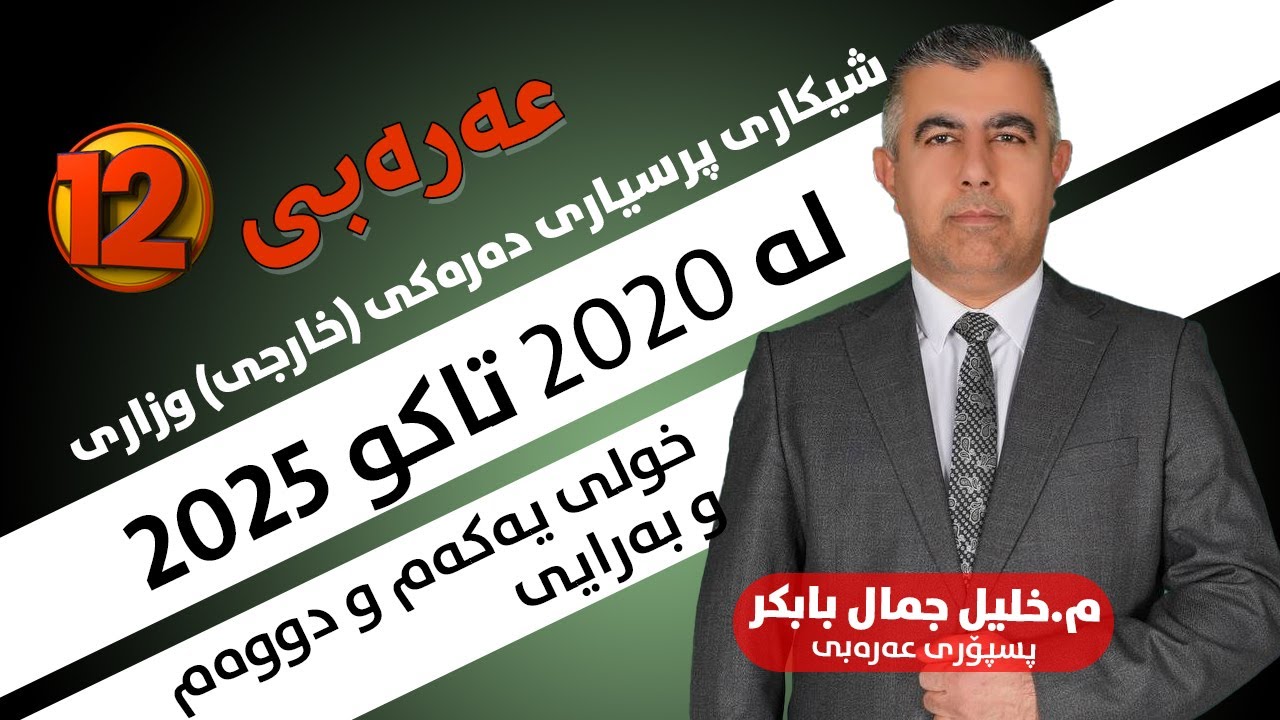 پرسیاری دەرەكی خارجی وزاری لە 2020 تاكو 2025 ـ خولی یەكەم و دووەم و بەرایی