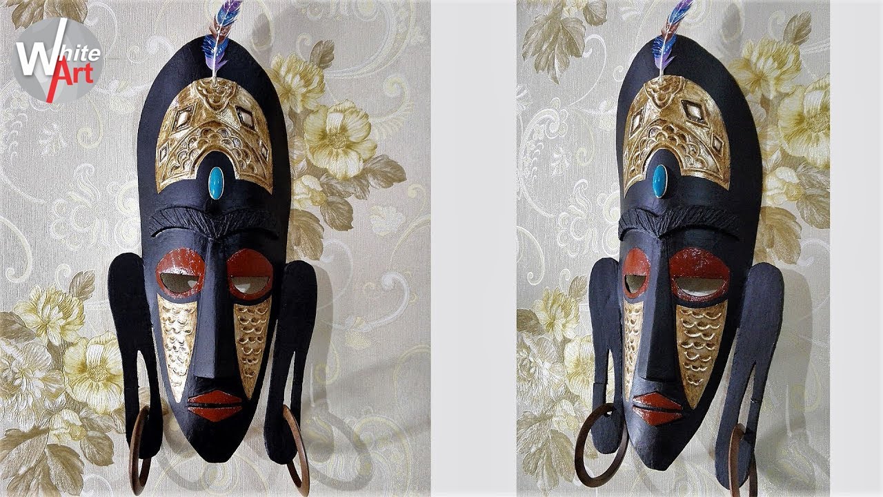 How to make African Tribal Wall hanging Mask
