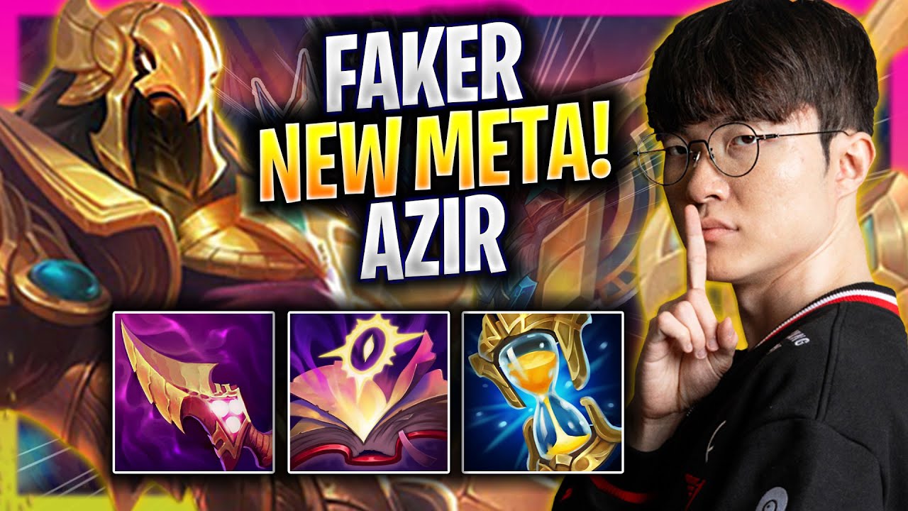 FAKER CRAZY NEW META AZIR TOP! - T1 Faker Plays Azir TOP vs Pantheon! | Season 2025
