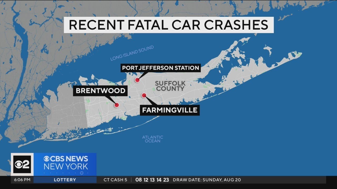 Officials: 21 dead in fatal car crashes in August on Long Island