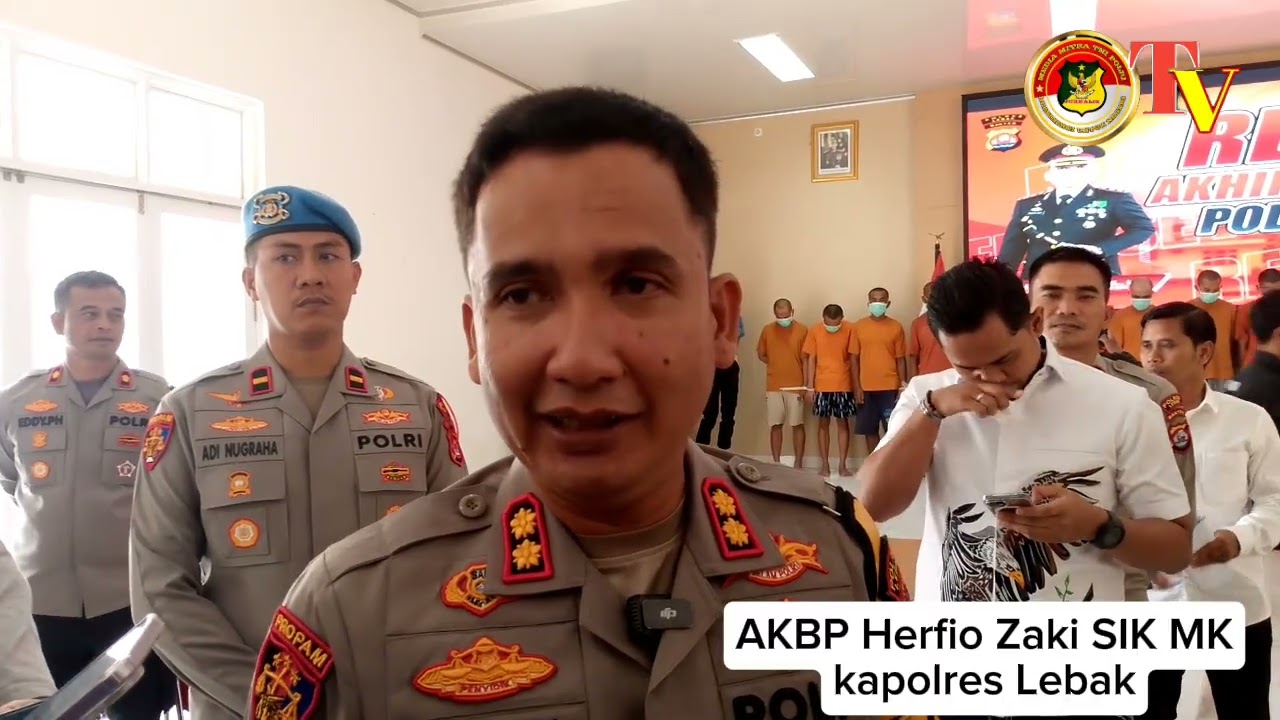polres Lebak Polda Banten menggelar kegiatan Release akhir tahun 2025/ 2026 