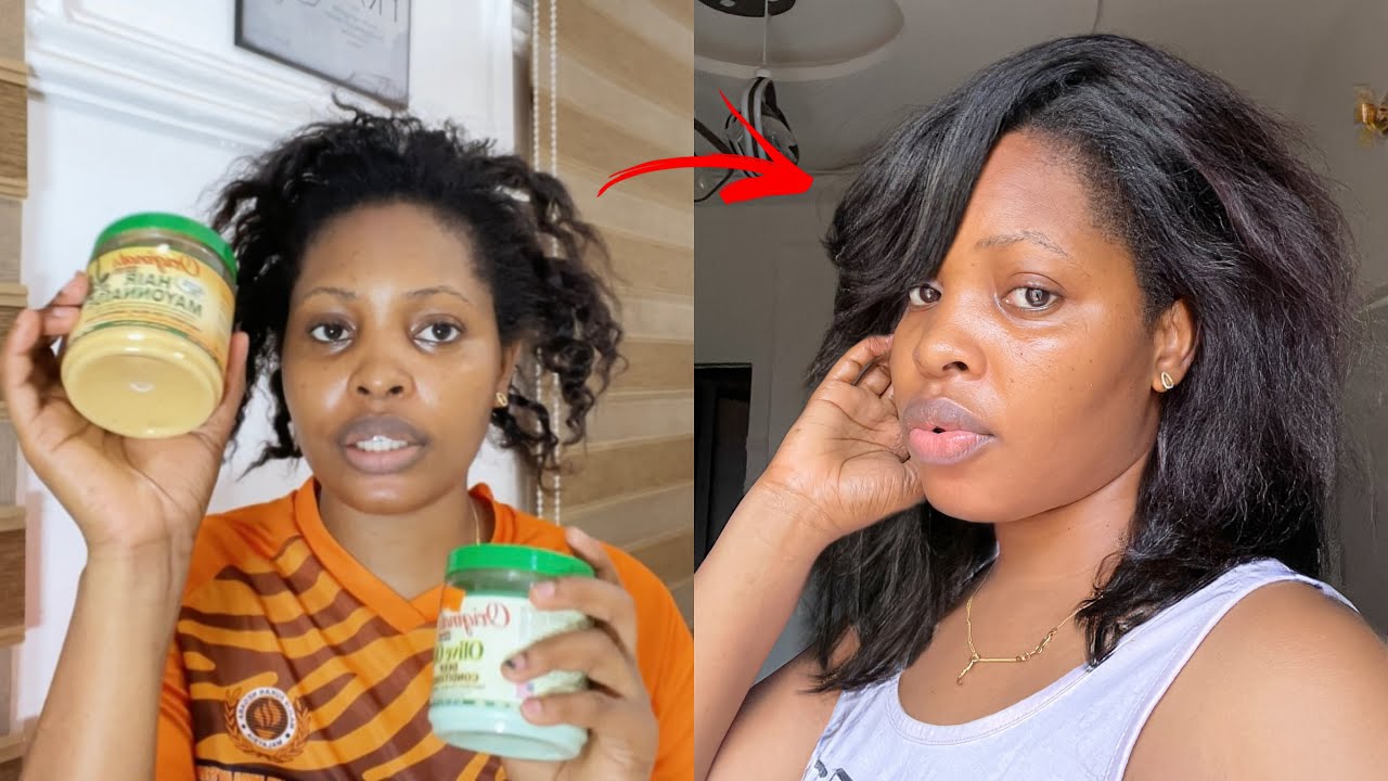 I USED HAIR MAYONNAISE AND DEEP CONDITIONER ON MY RELAXED 4c Hair |shocking 😱 result