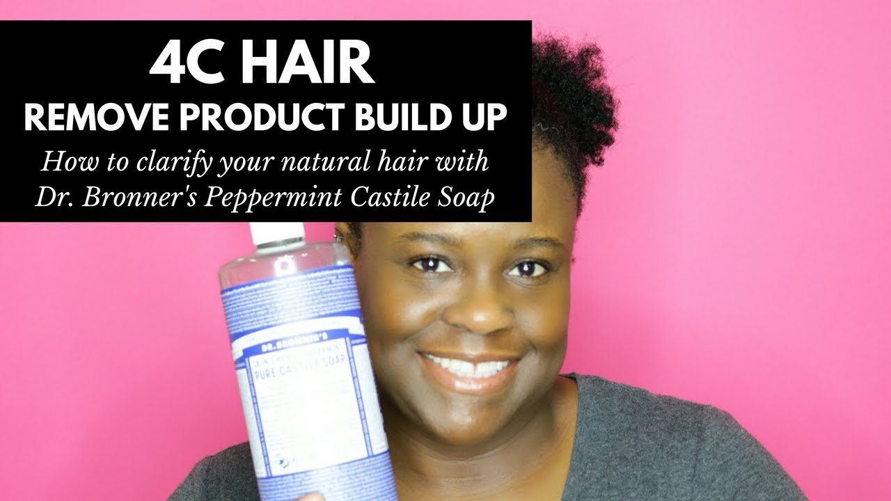 How To Remove Product Build Up with Dr. Bronner's for Natural 4C Hair | The Natural Cole