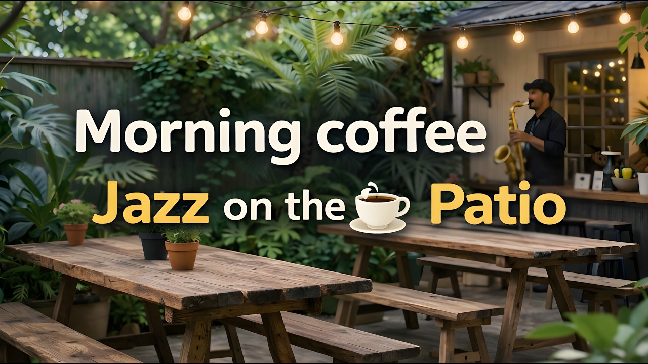 Утренний кофе, джаз на террасе | акустическая музыка | #расслабление